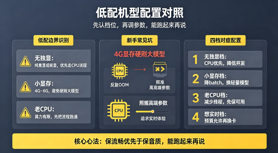 低配机型配置对照截图
